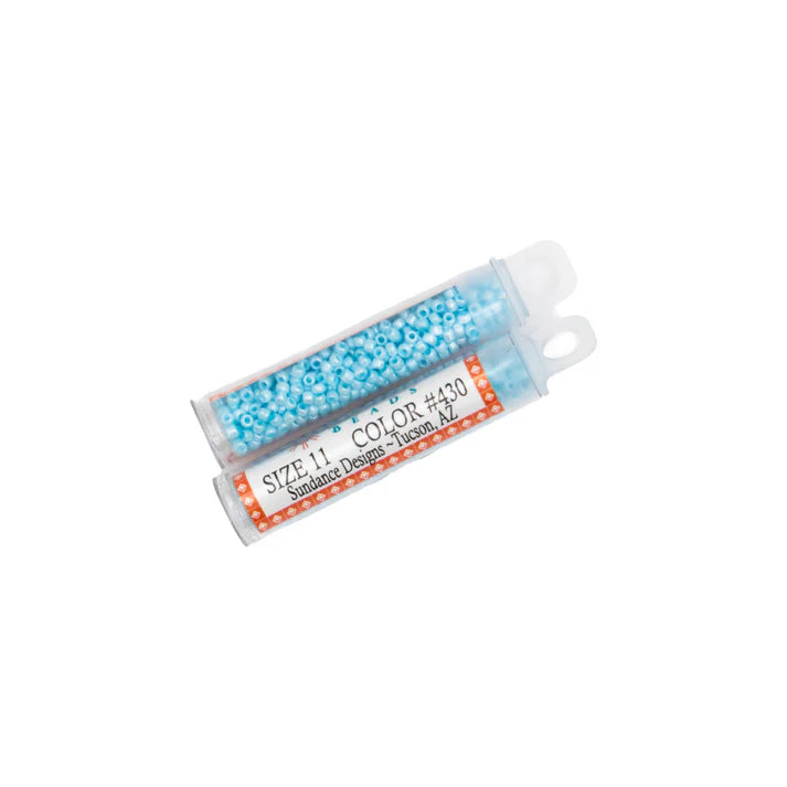 Seed Beads Size 11, 430 Glacier Blue