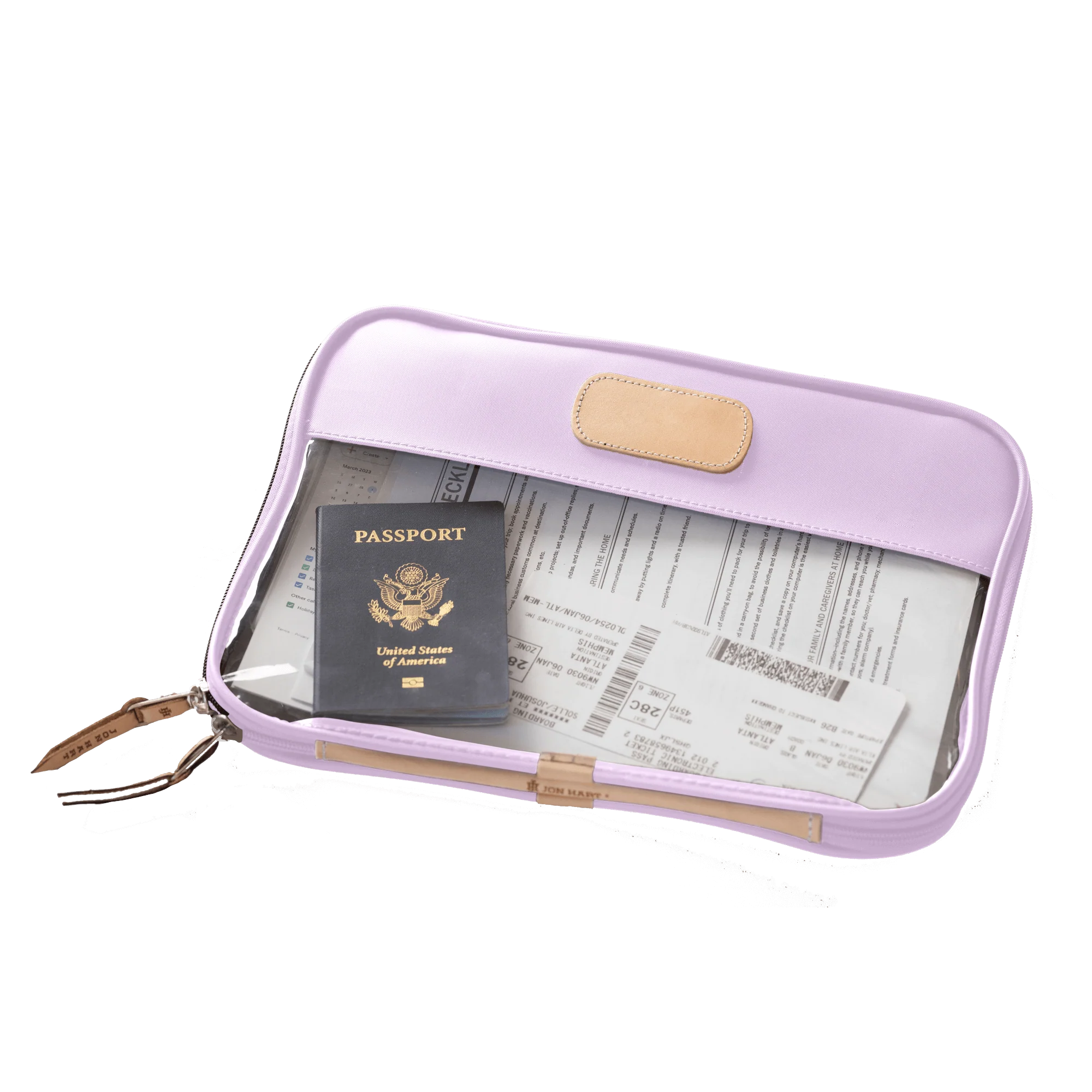 Clear Folio Lilac Coated Canvas