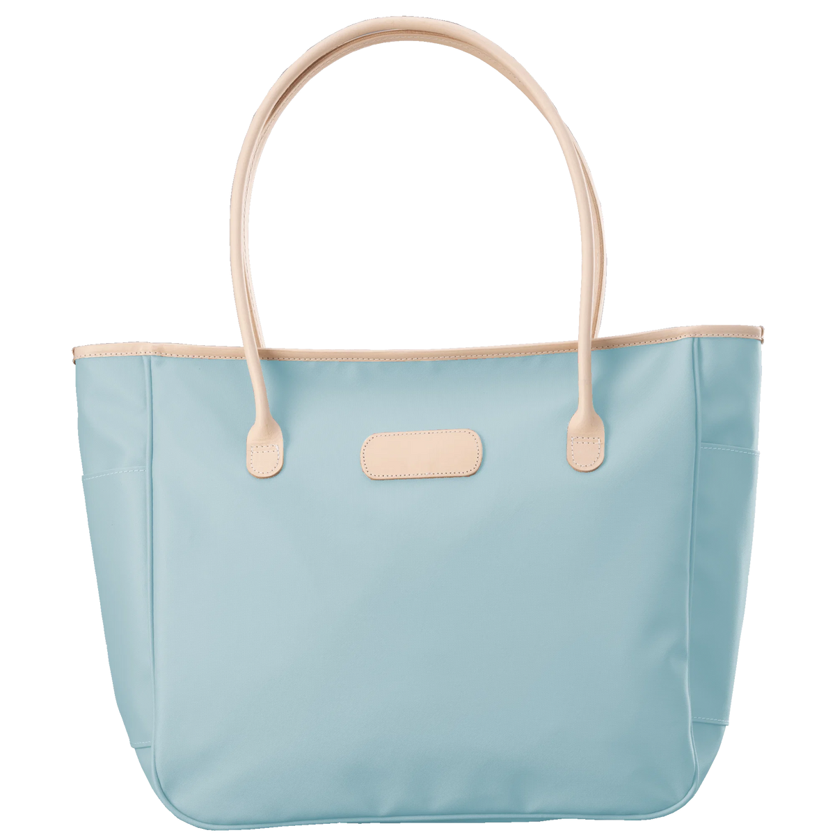 Tyler Tote - Ice Blue Coated Canvas