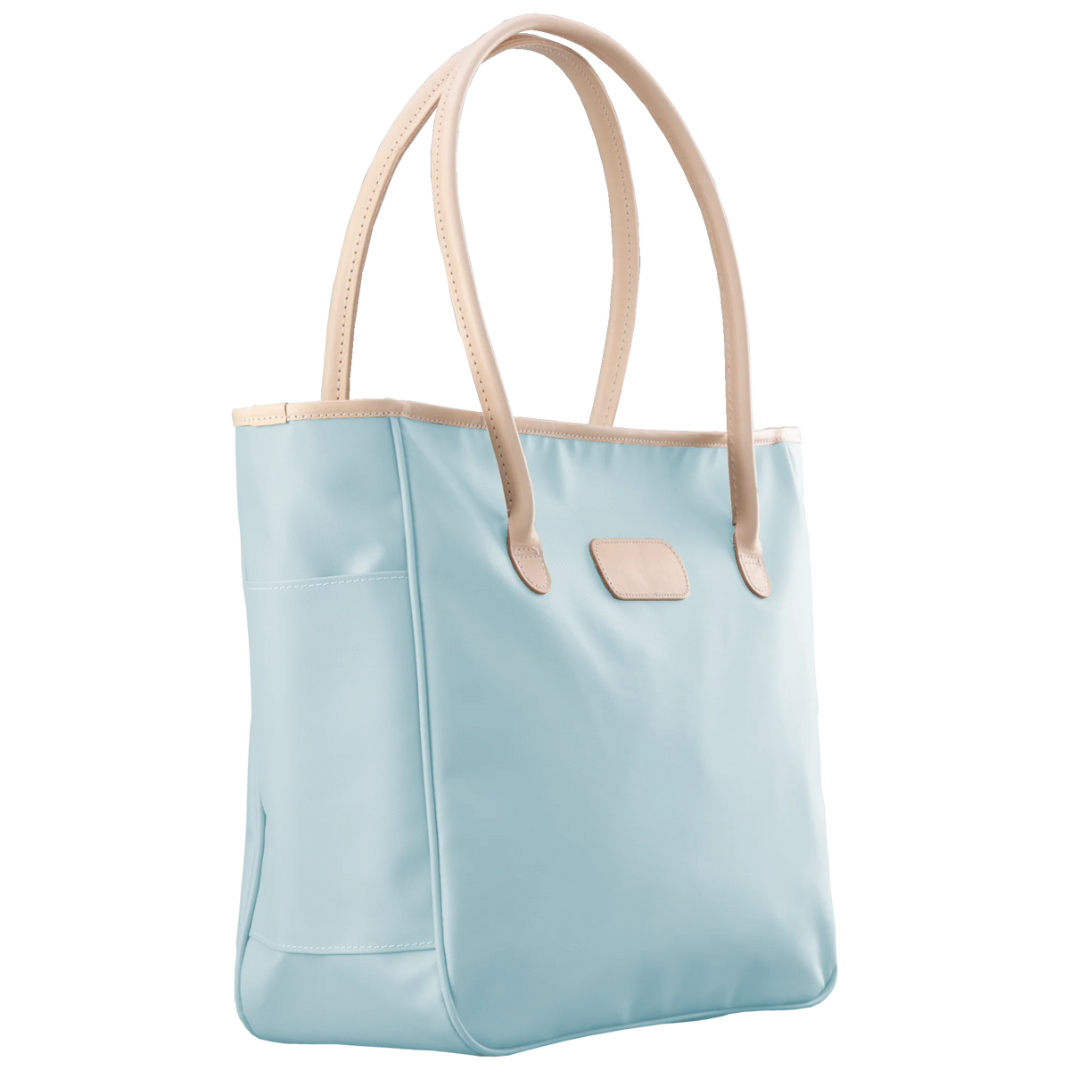 Tyler Tote - Ice Blue Coated Canvas