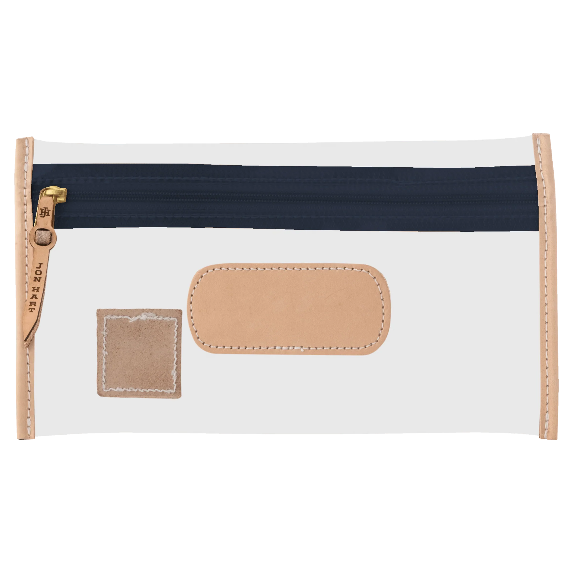 Clear Pouch Navy Webbing