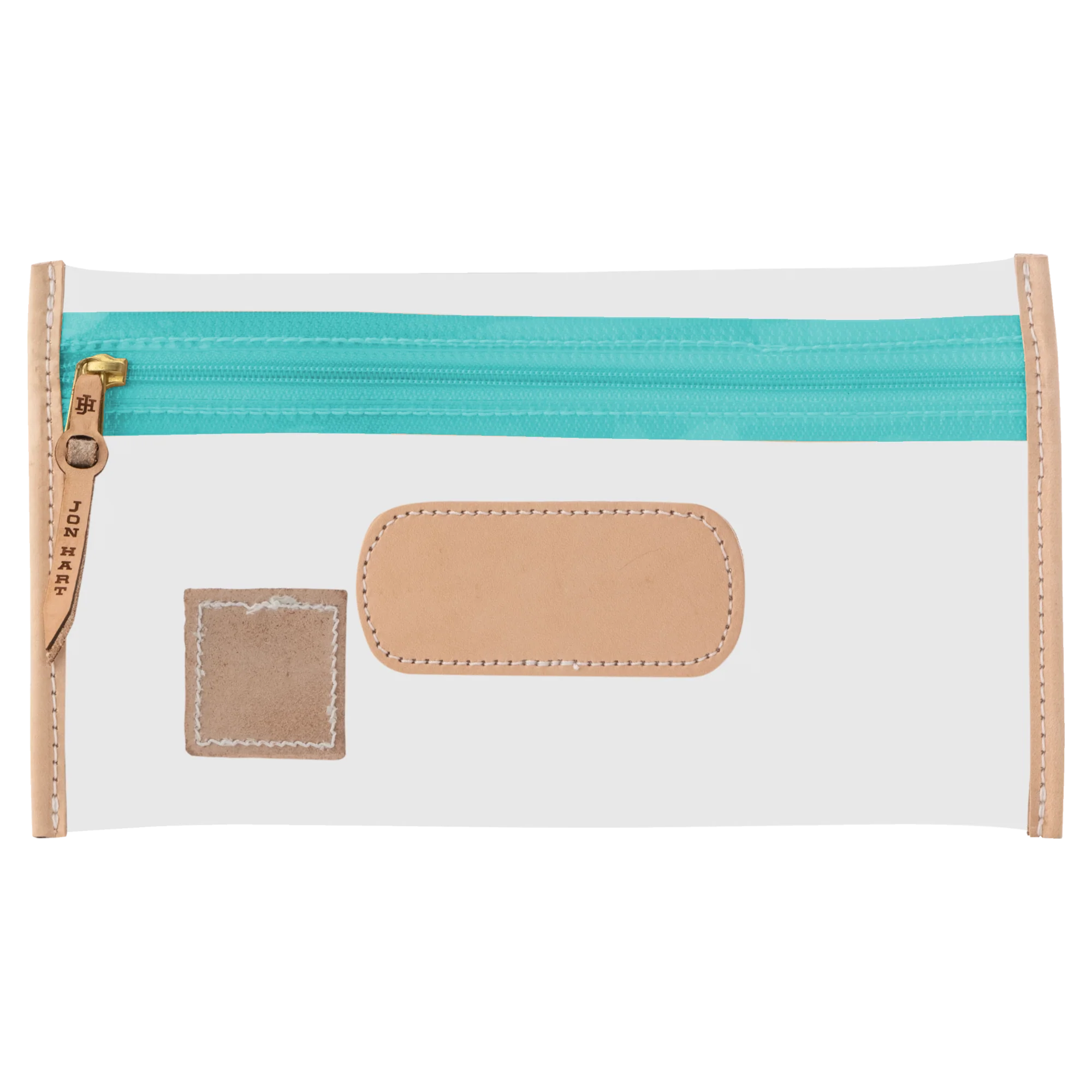 Clear Pouch Teal Webbing
