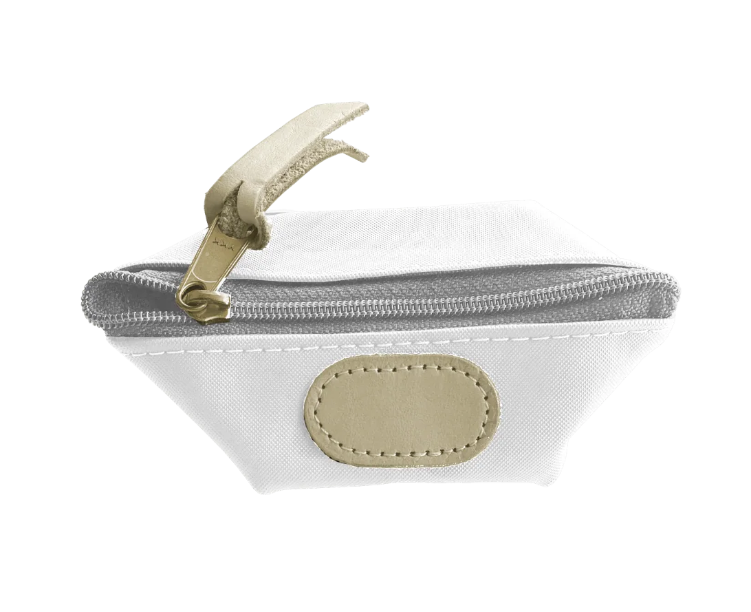 Pod Pouch White Coated Canvas