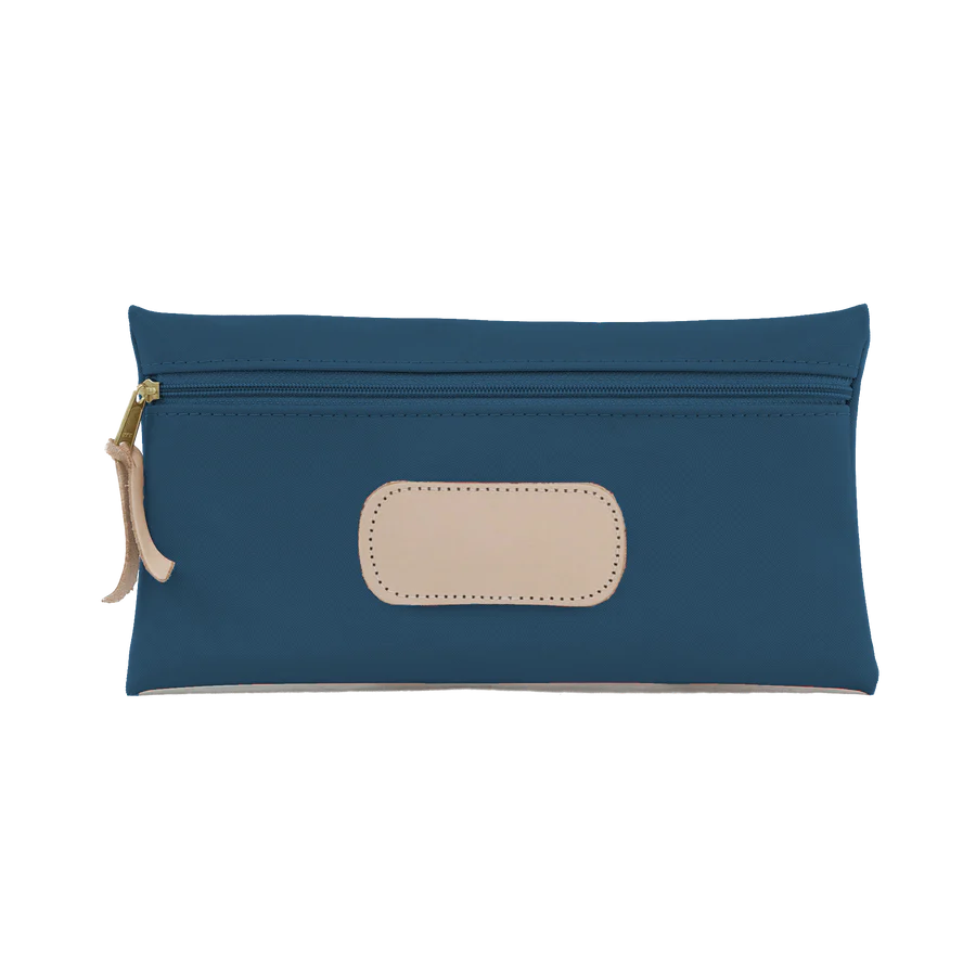 Large Pouch French Blue Coated Canvas
