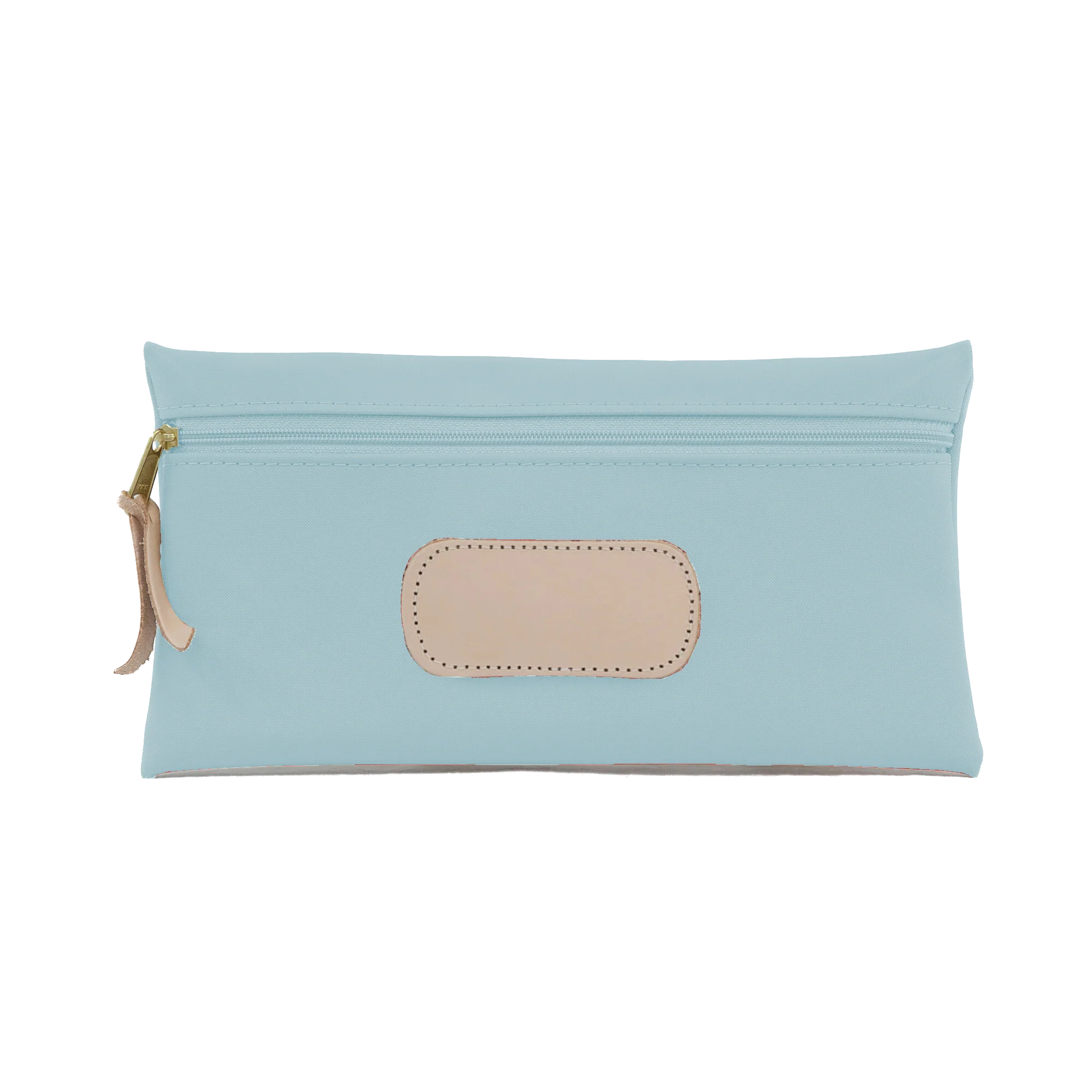 Large Pouch Ice Blue Coated Canvas