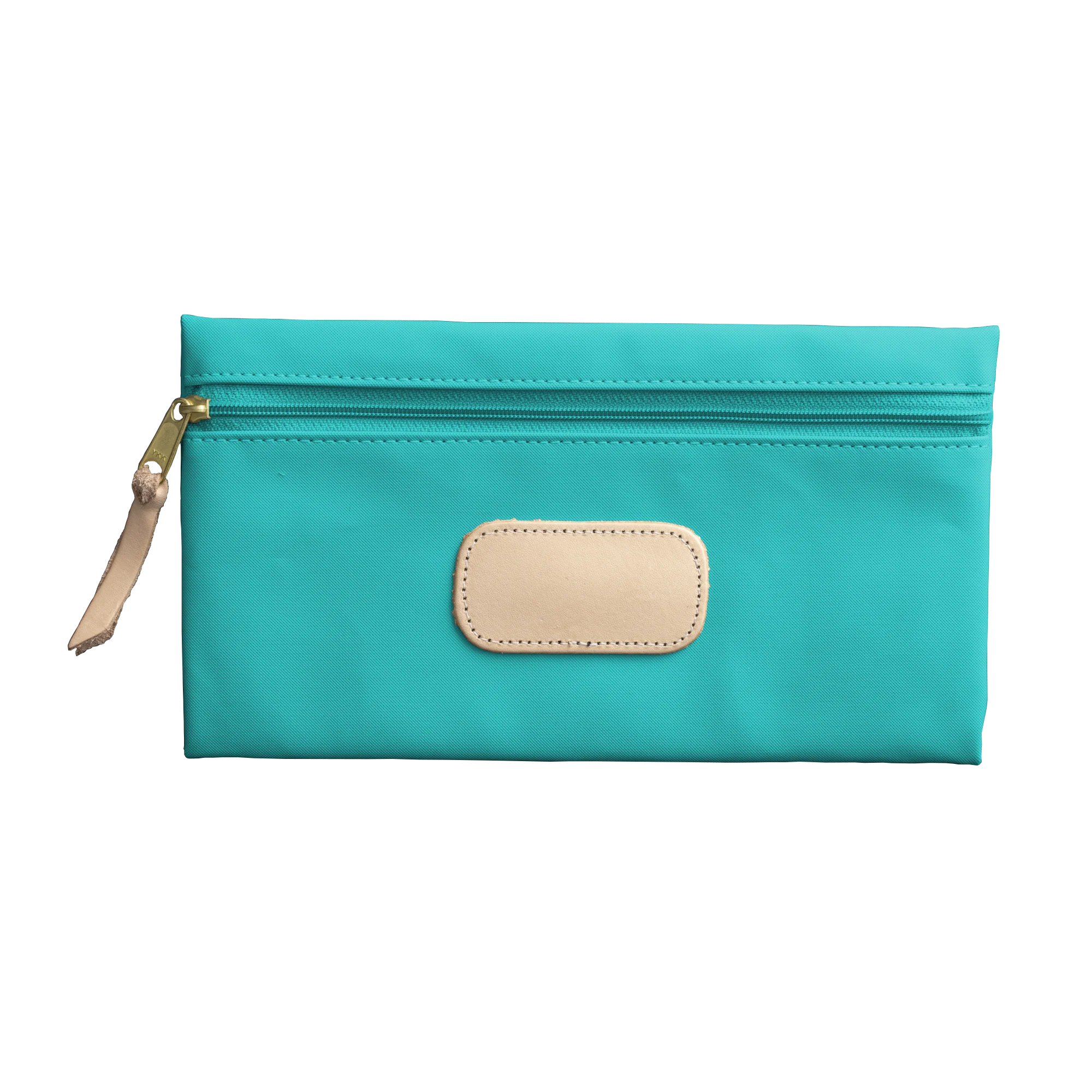 Large Pouch Teal Coated Canvas