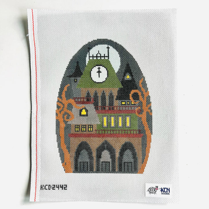 Spooky Mansion Canvas