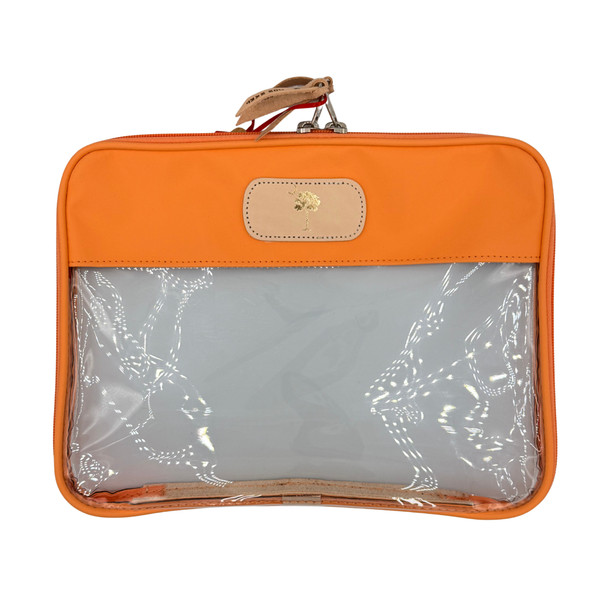 Clear Folio Sherbet Coated Canvas with Palmetto Tree Stamp