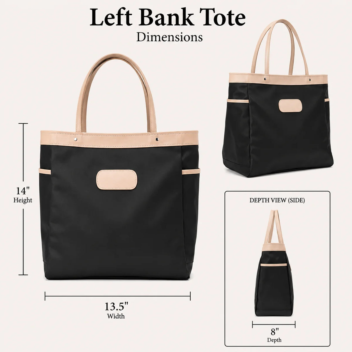 Left Bank Tote - French Blue Coated Canvas