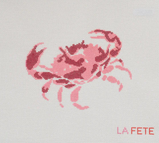 Pink Crab Canvas