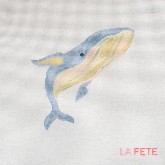 Large Blue Whale Canvas