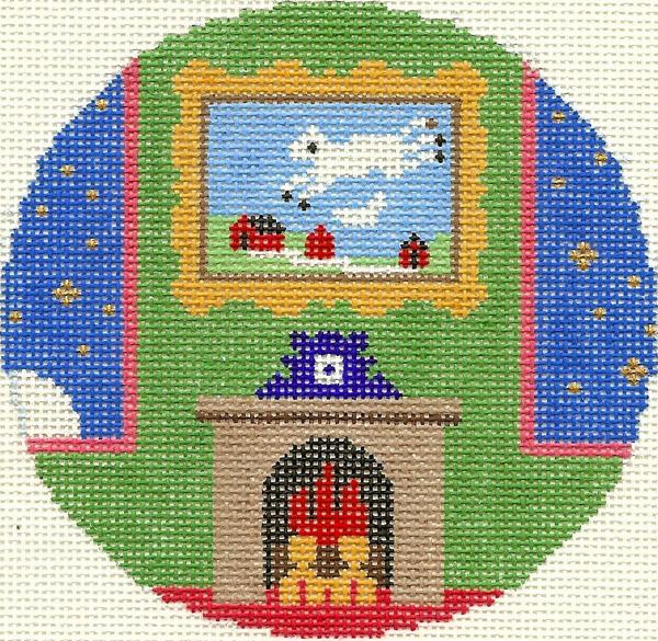 Cow Jumping Over the Moon Ornament Canvas