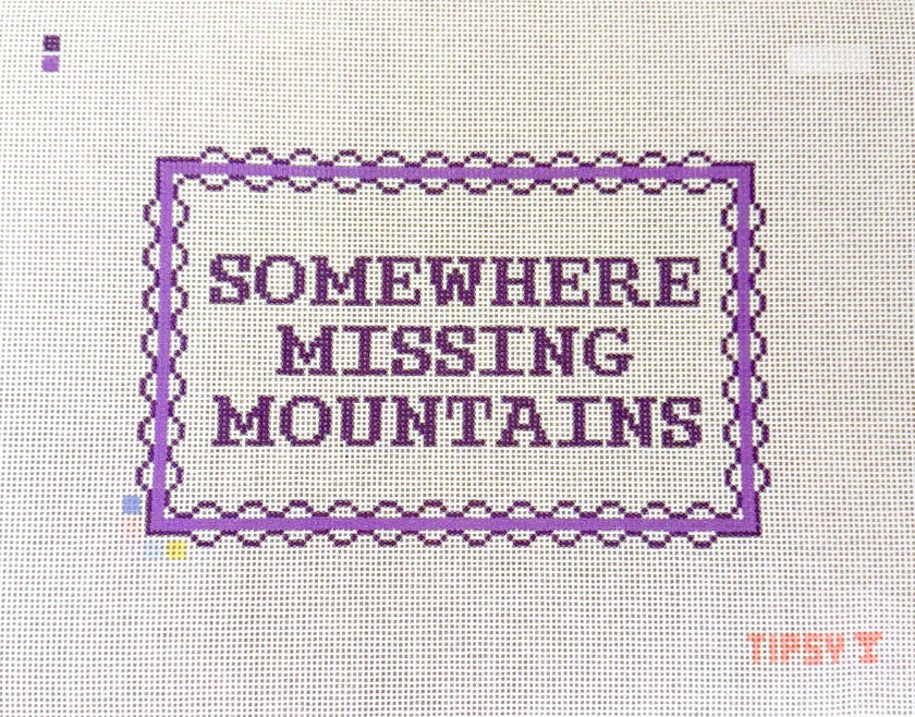 Somewhere Missing Mountains Canvas