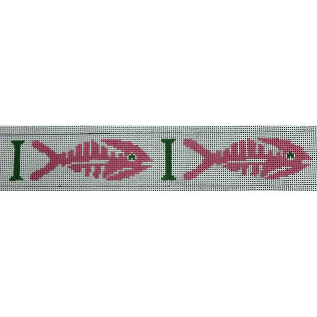 Bonefish - Pink and Green Canvas