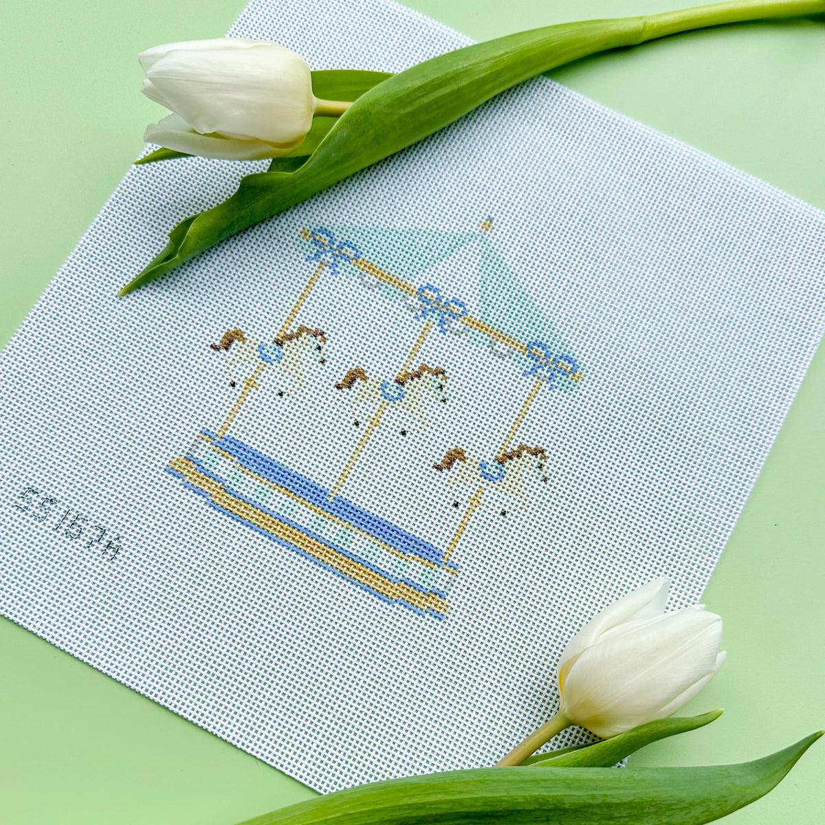 Carousel Series - Blue Baby Canvas