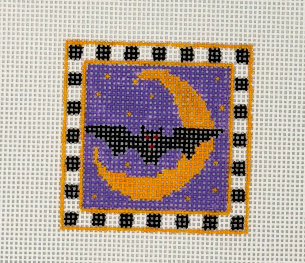 Bat in the Moon Canvas