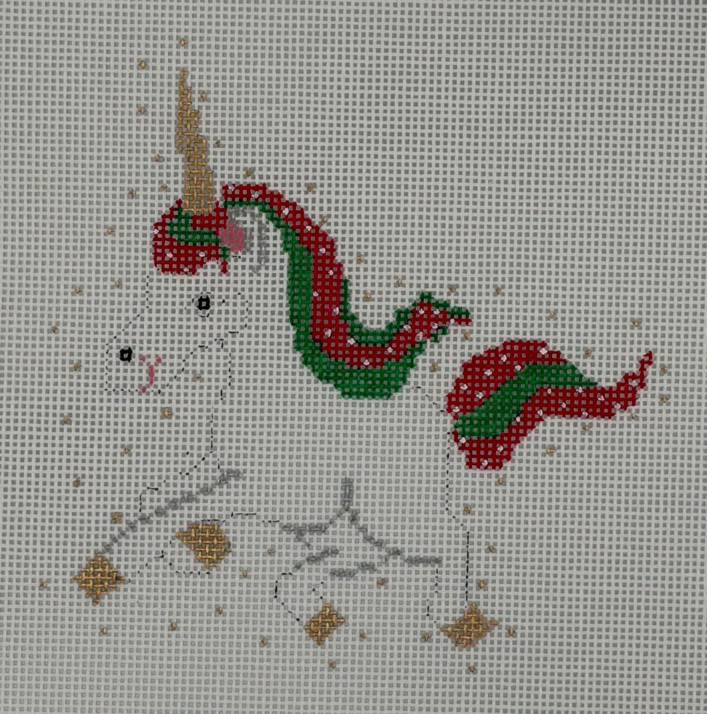 Christmas Unicorn Canvas