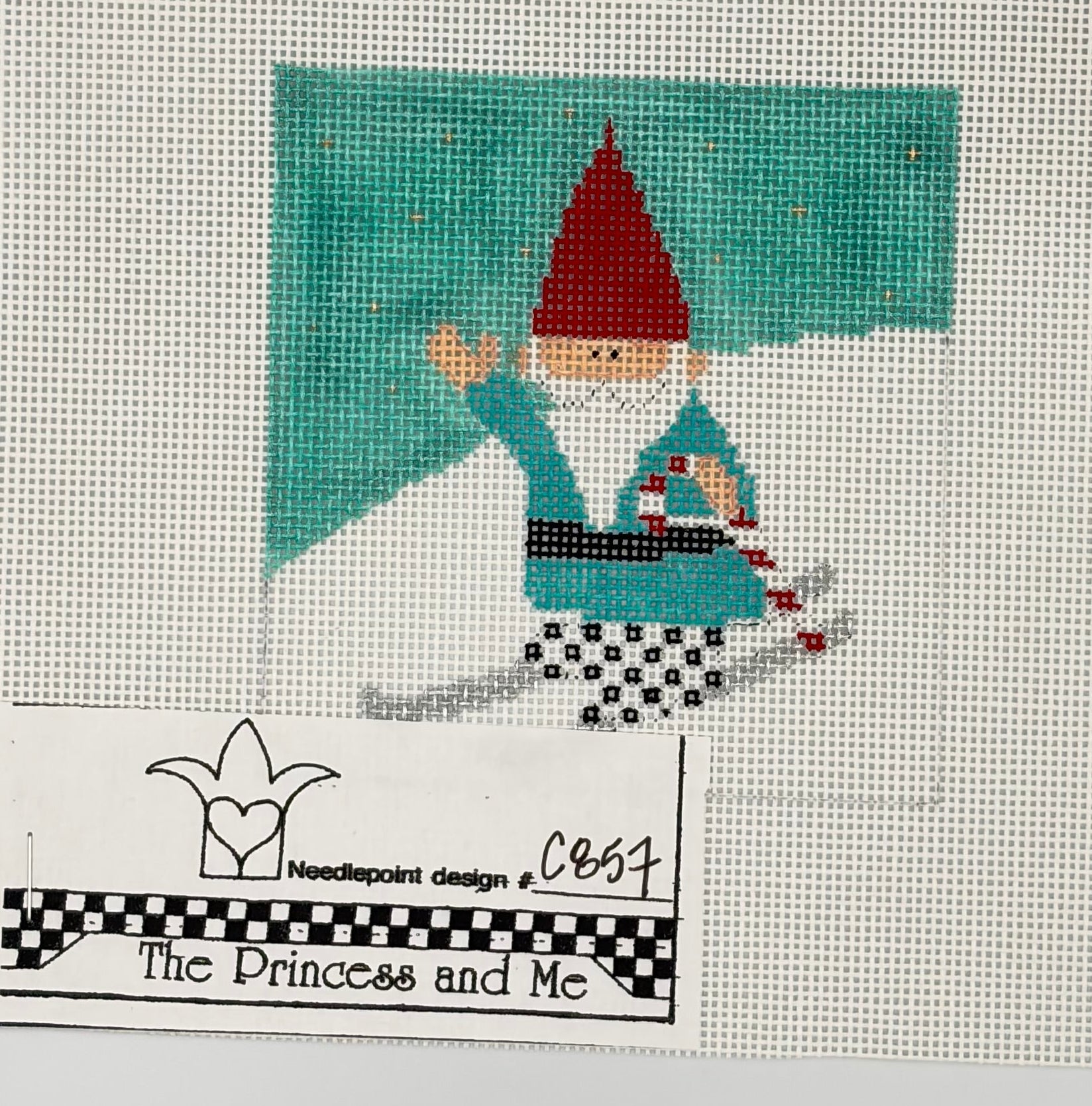 Skiing Gnome Canvas