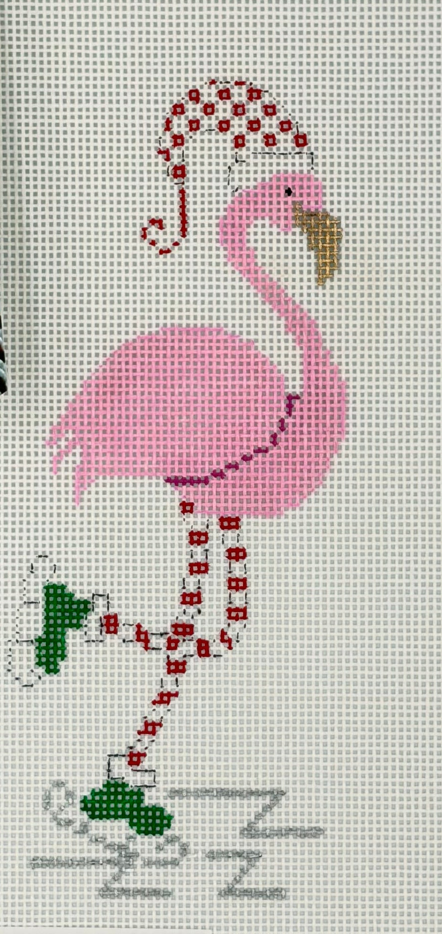 Skating Flamingo Canvas
