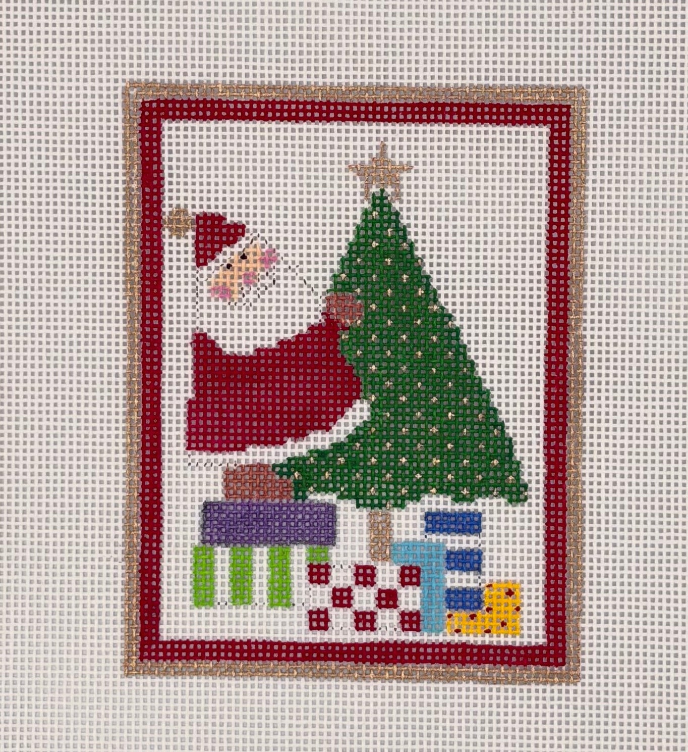 Santa Standing Tall Canvas