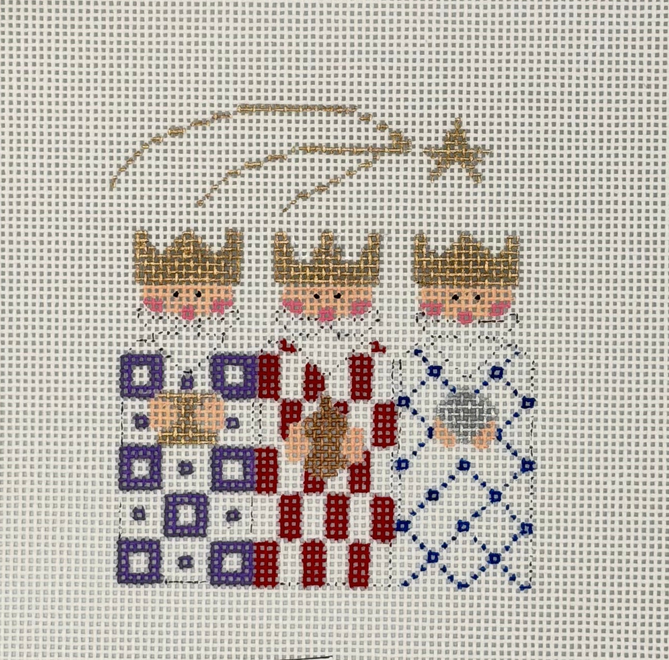 Quilted Wisemen Canvas