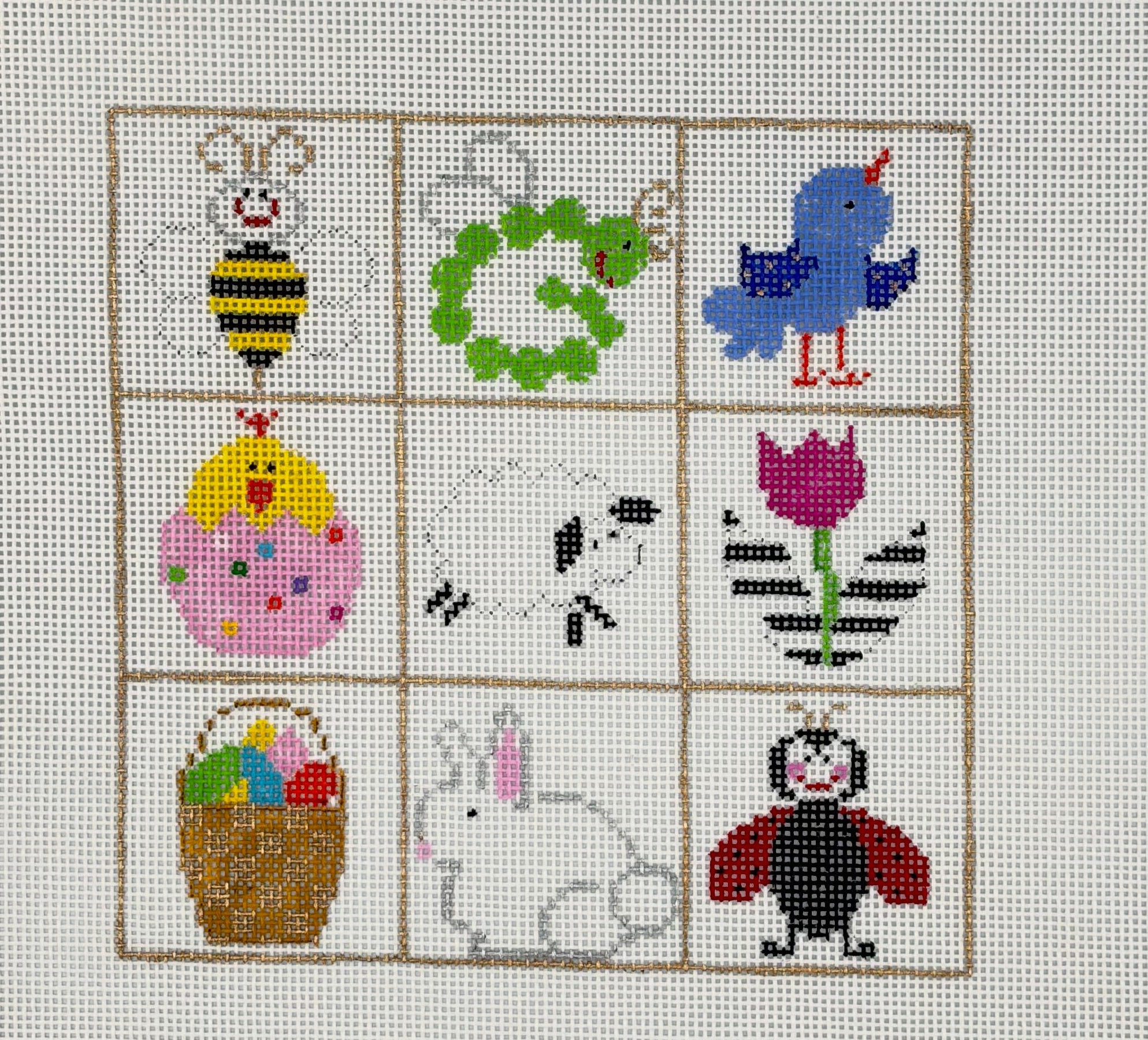 Spring Squares Canvas