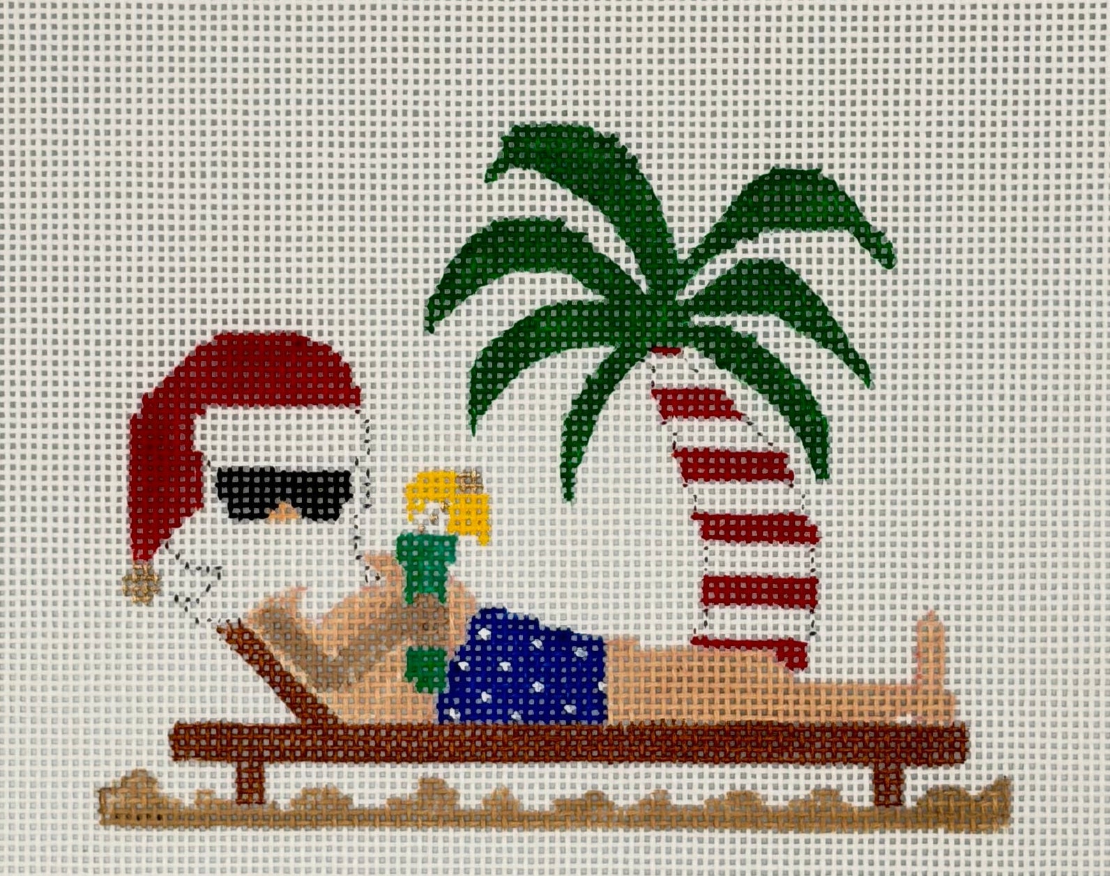 Santa's Vacation Canvas