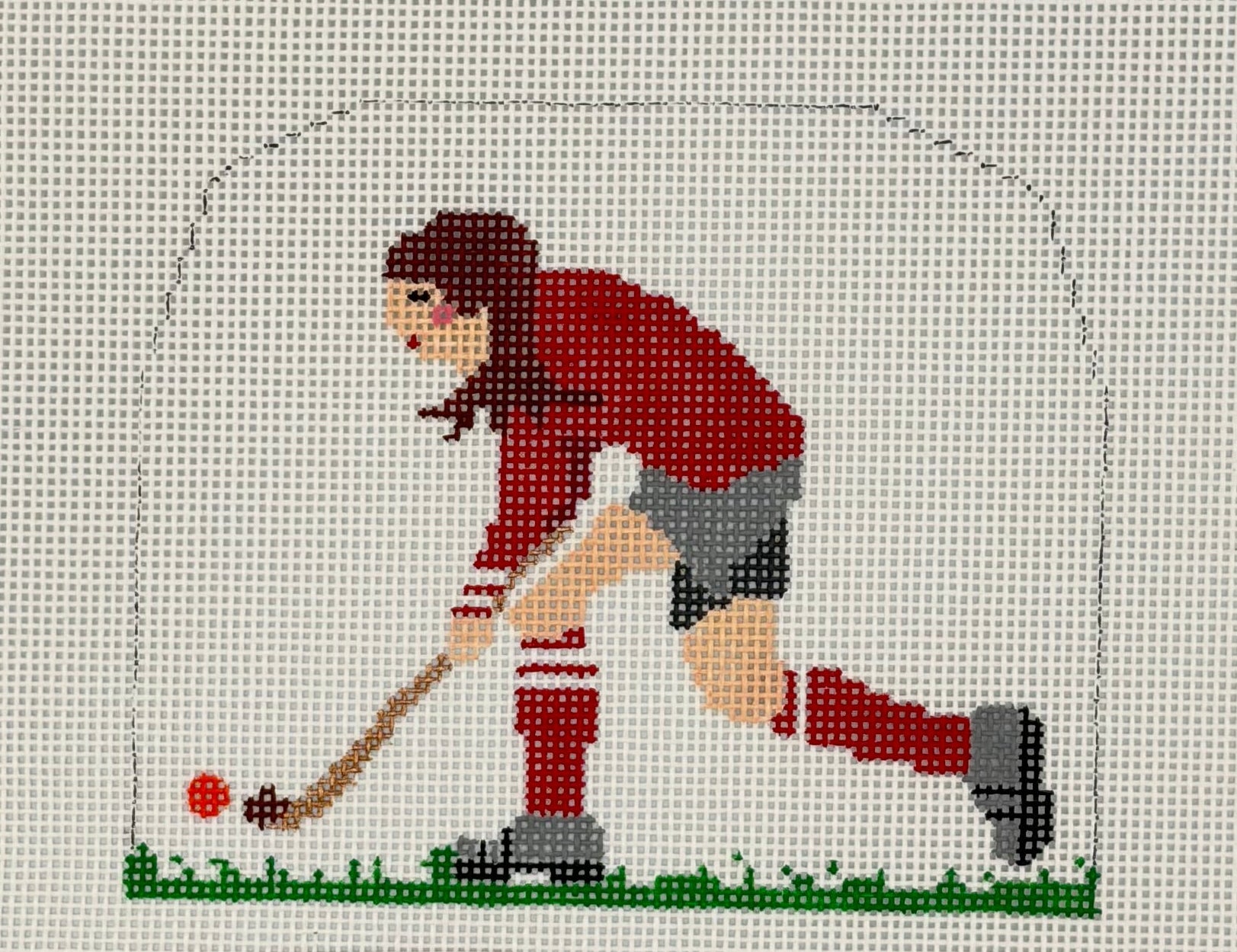 Field Hockey Girl Canvas