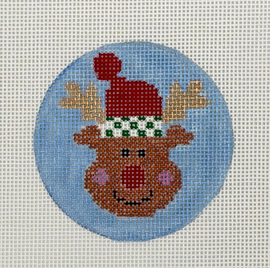 Blue Sky Reindeer Canvas