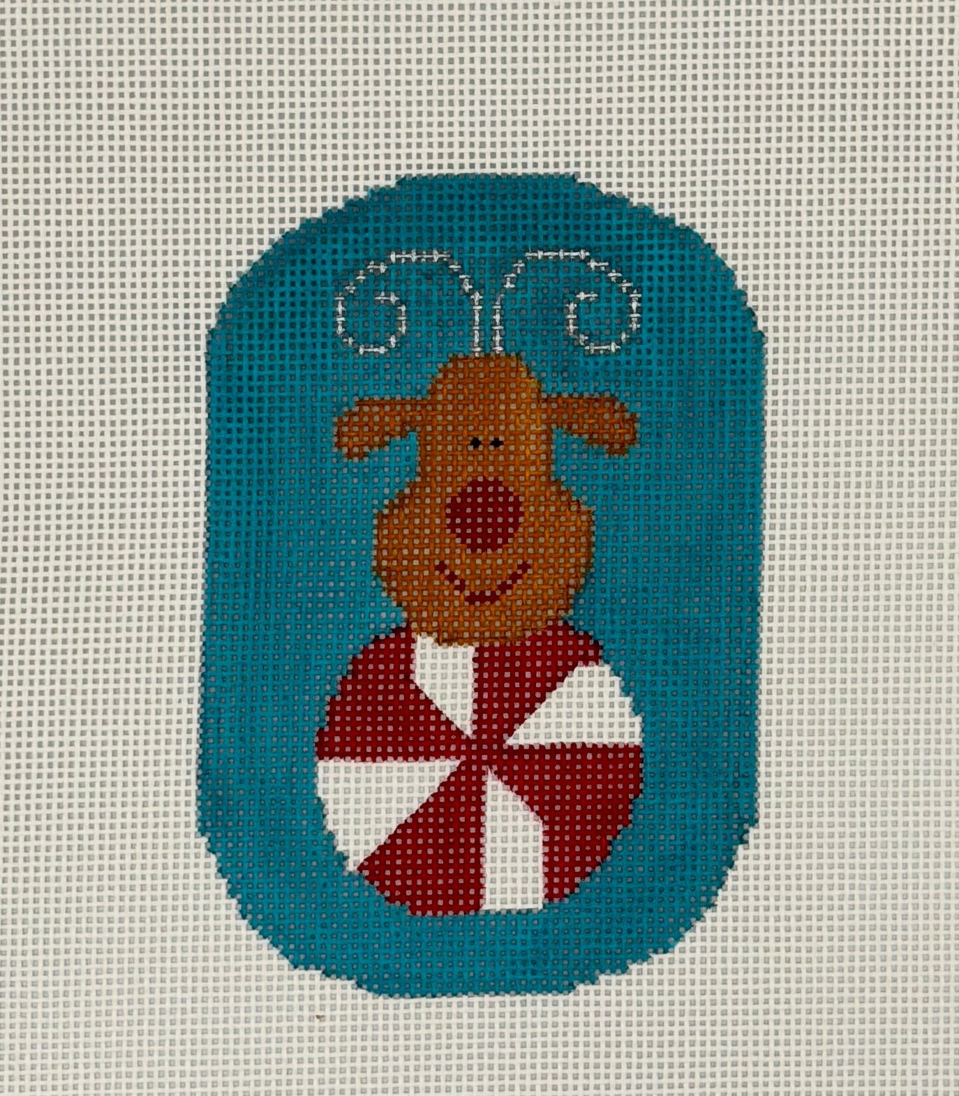 Peppermint Rudolf Canvas