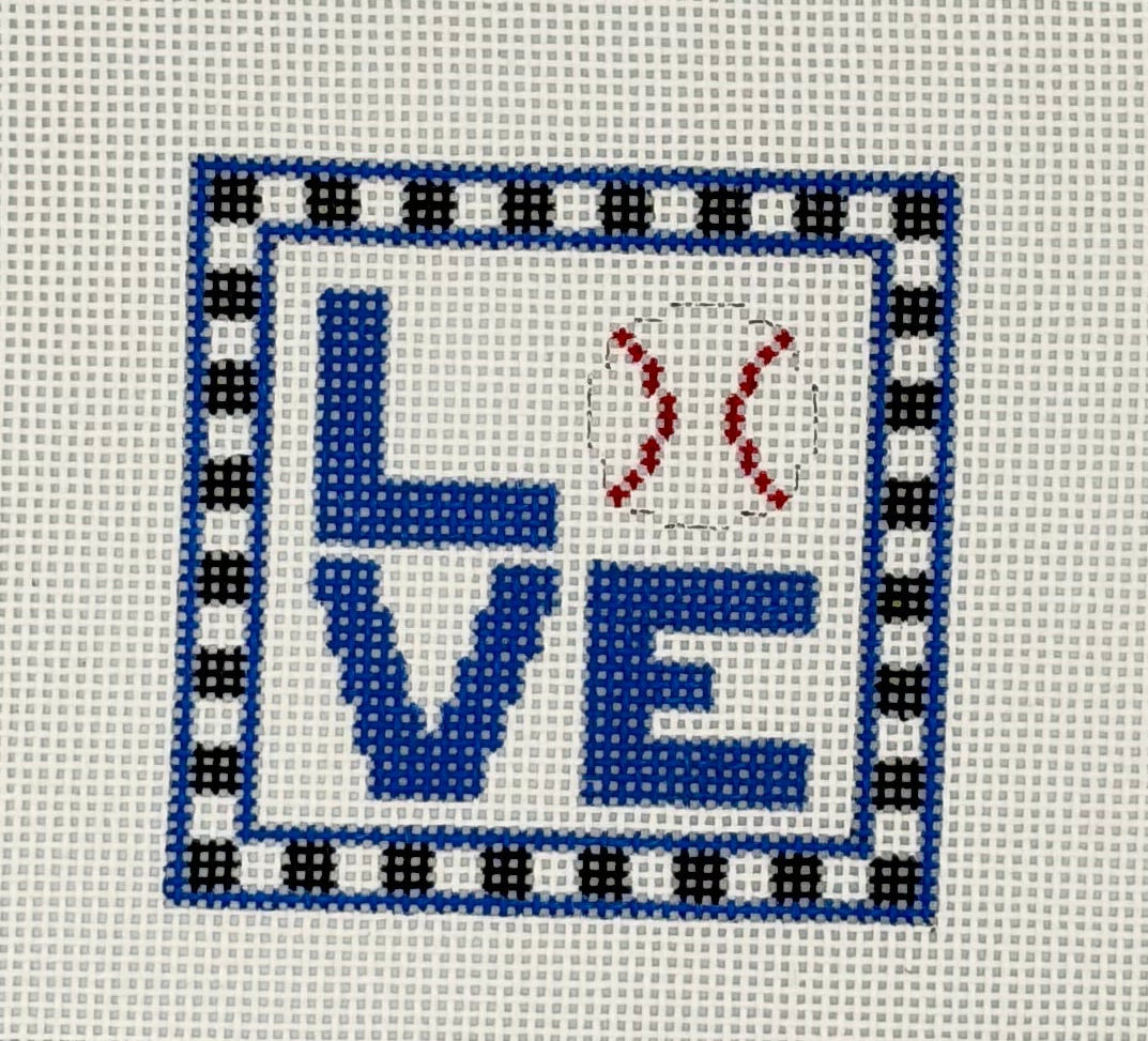 I Heart Baseball Canvas