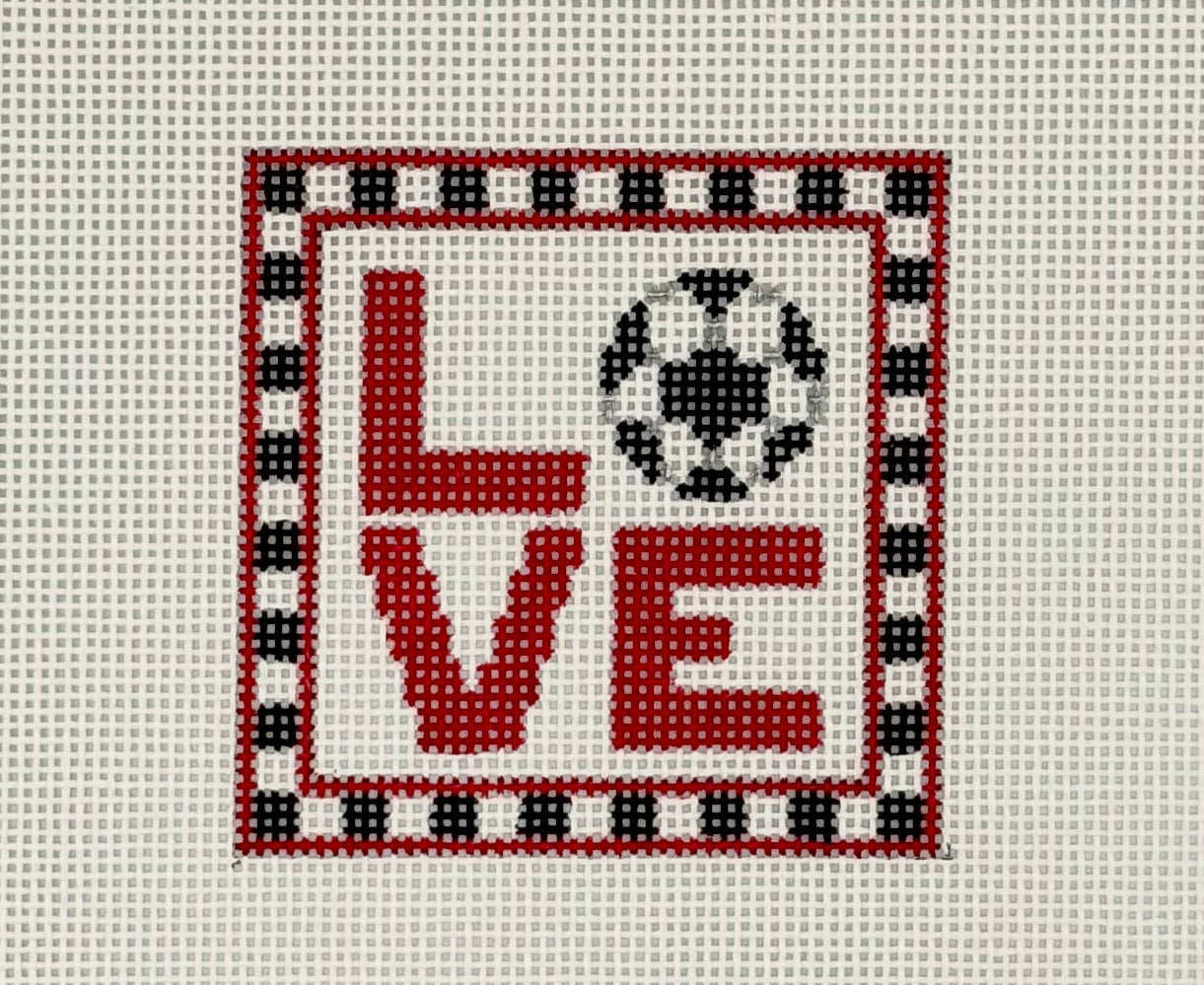 I Heart Soccer Canvas