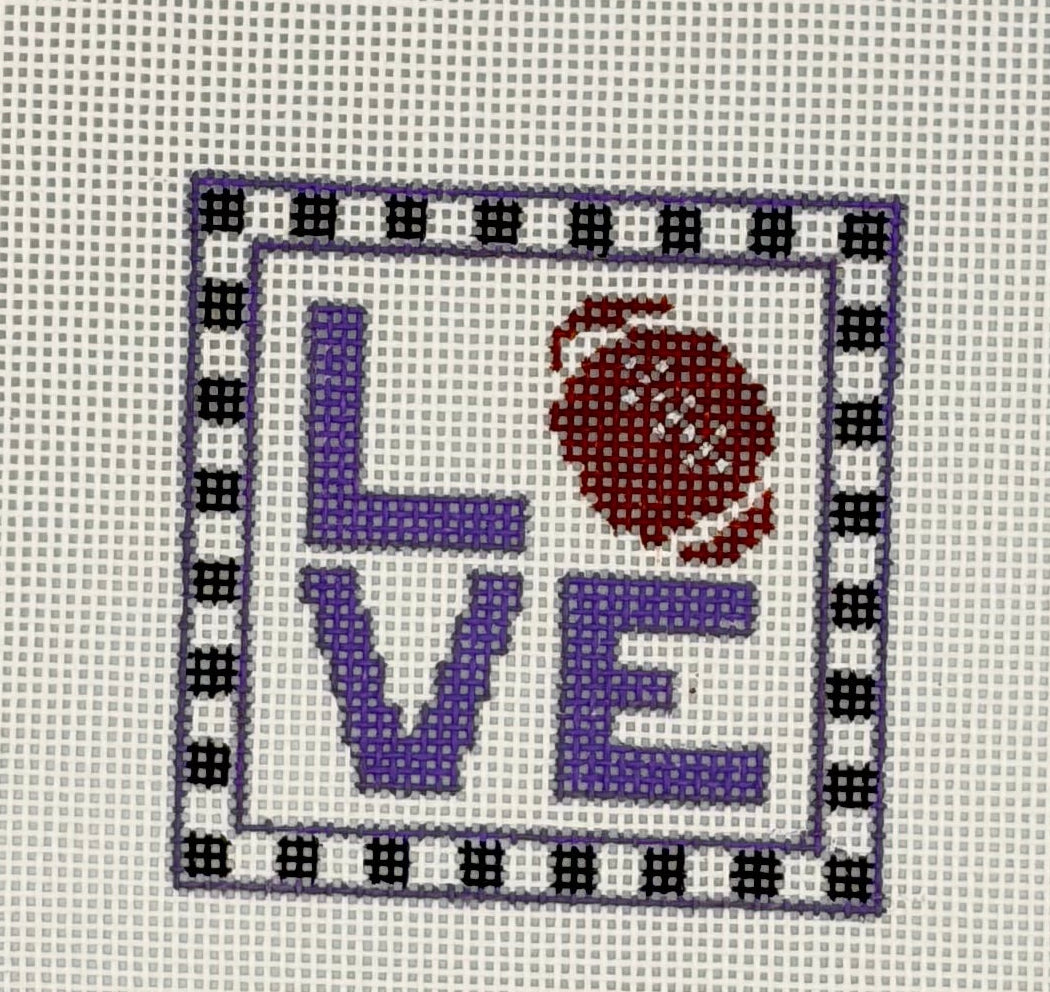 I Heart Football Canvas