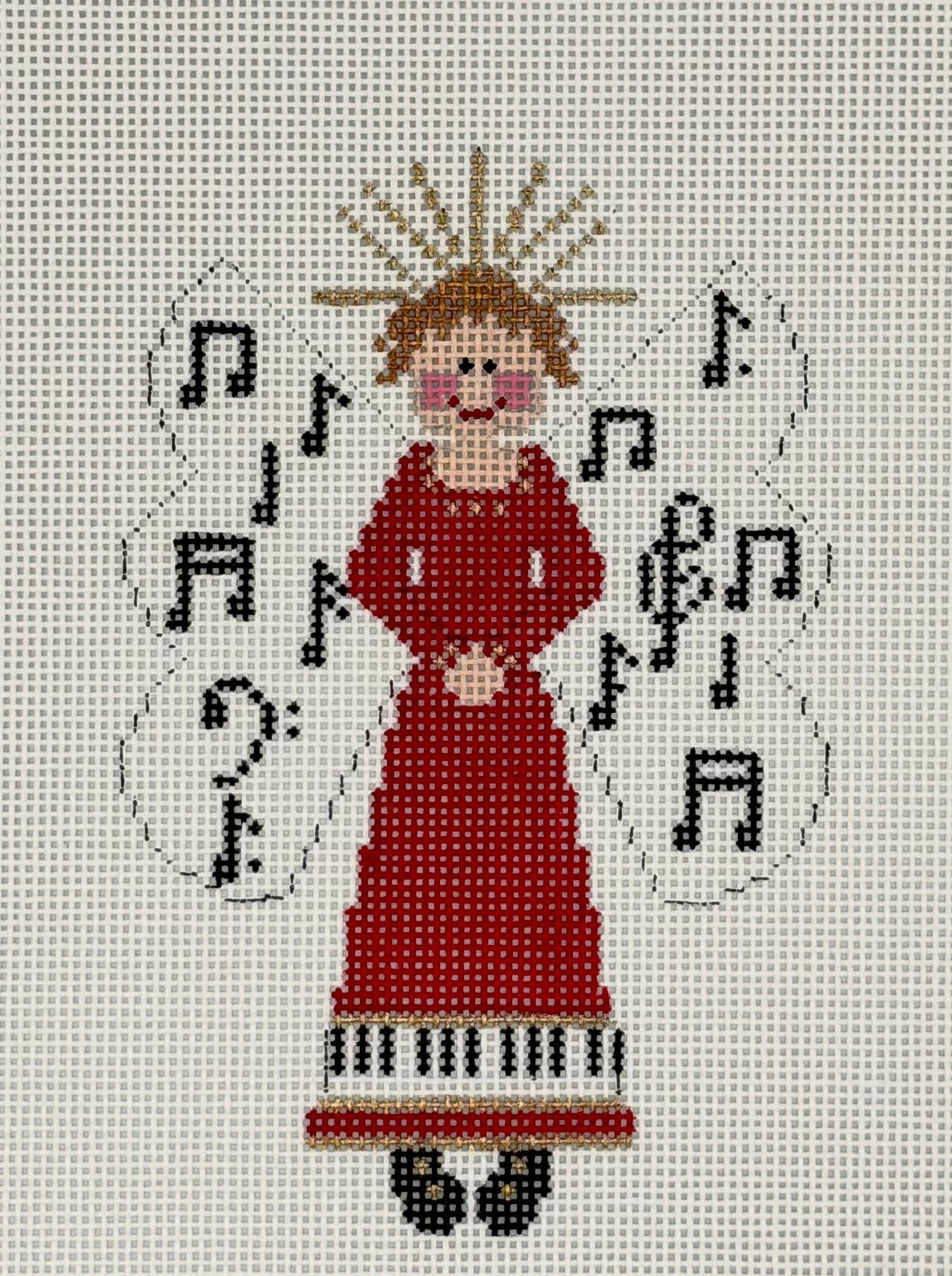 Music Teacher Angel Canvas