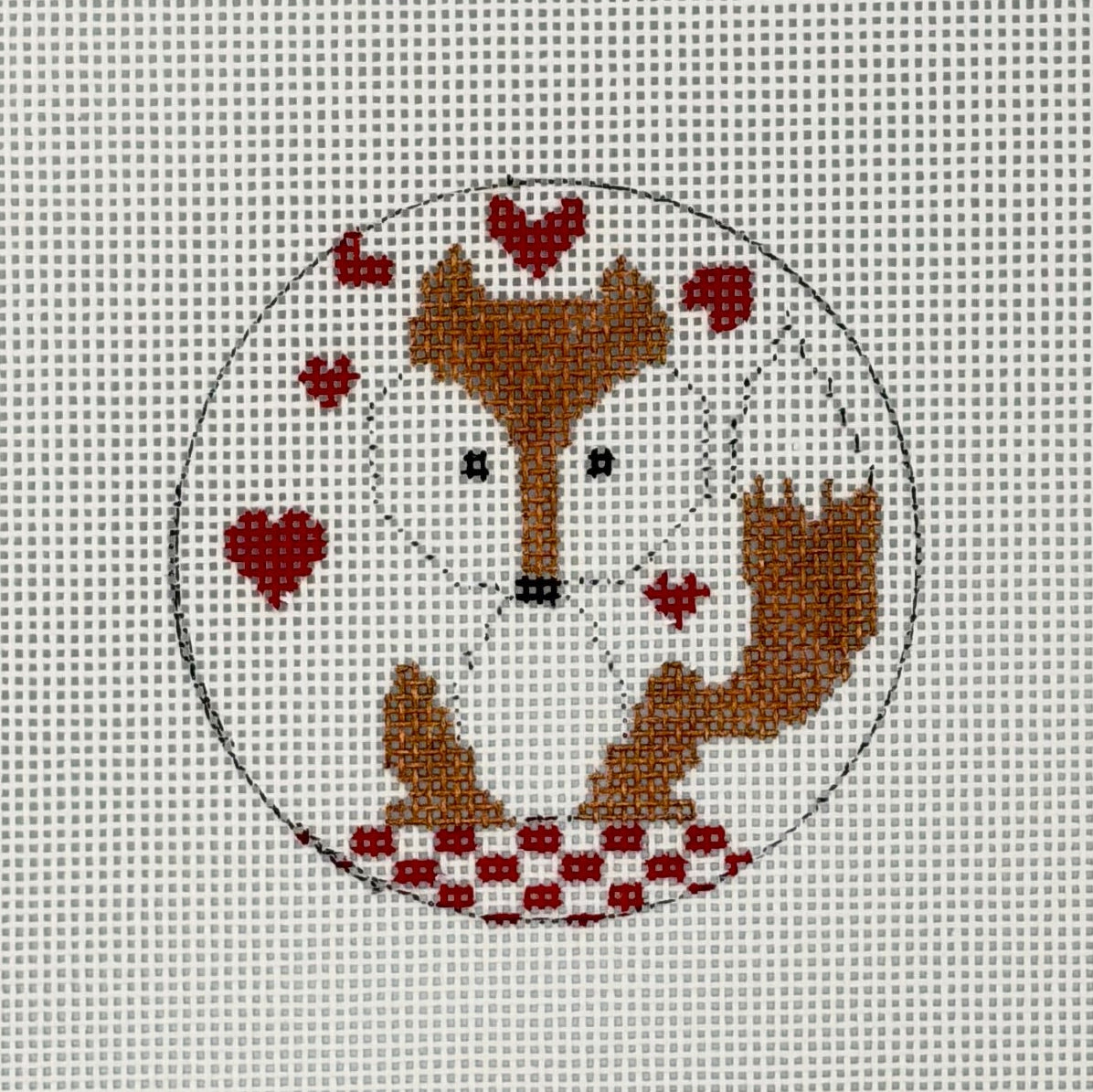 Valentine Cutie- Fox Canvas