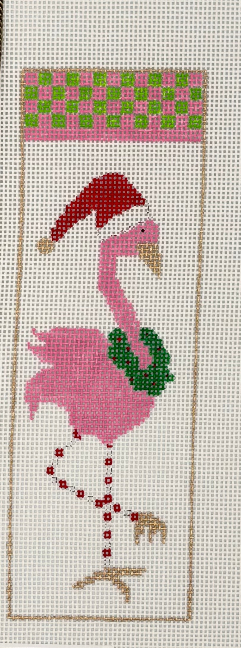 Chartreuse Flamingo Canvas