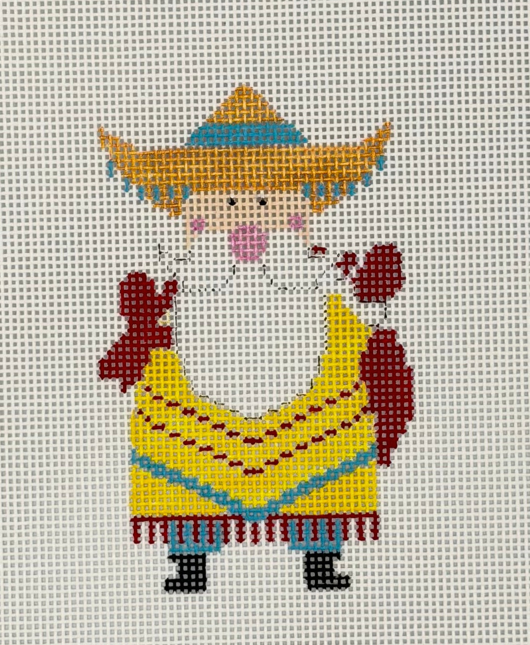 South of the Border Santa Canvas
