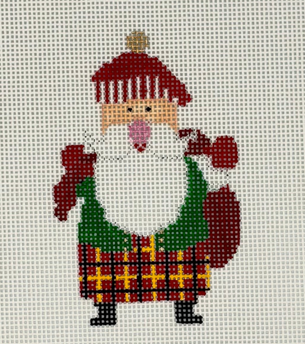 Scottish Santa Canvas