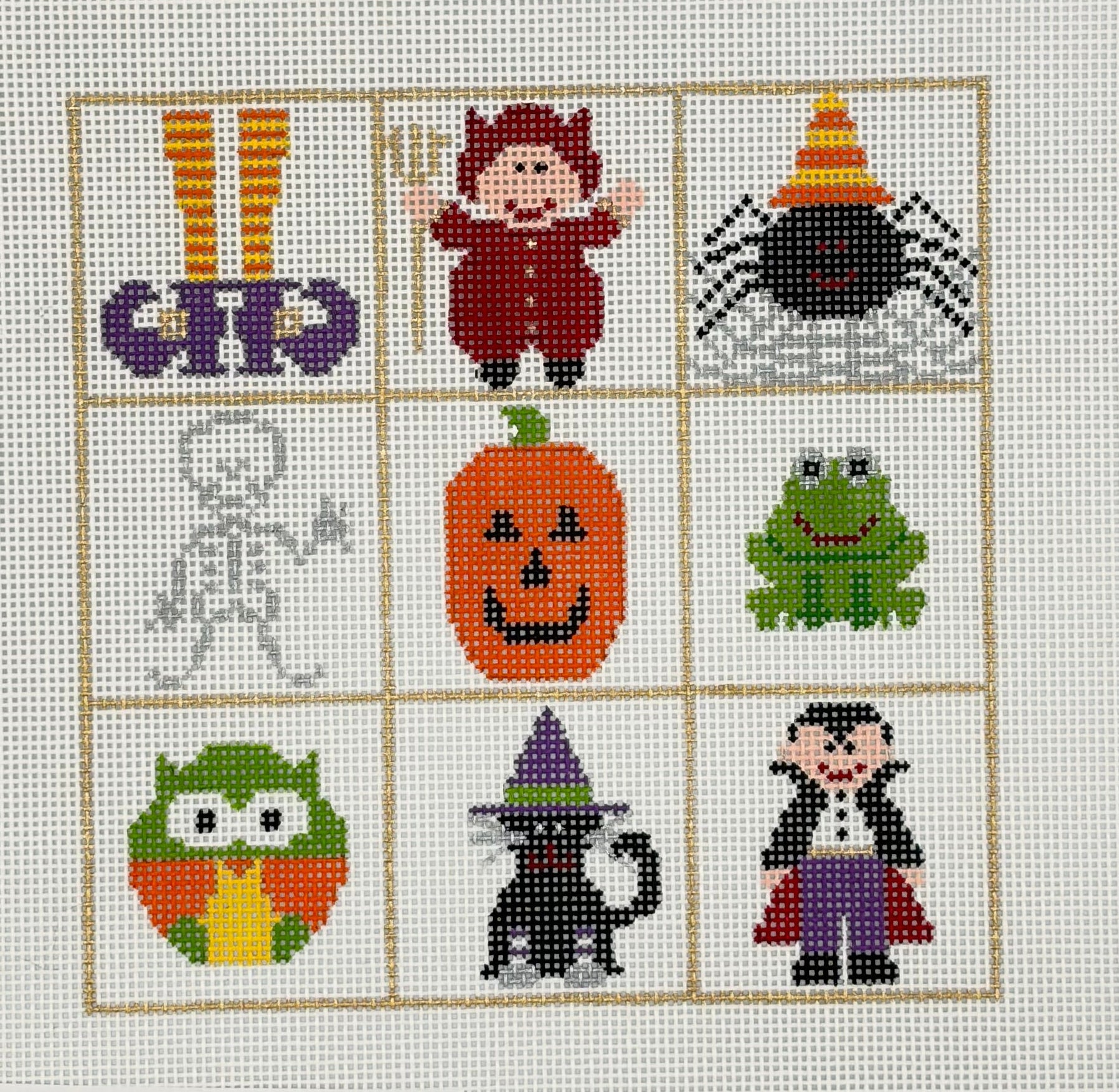 Halloween Squares Canvas