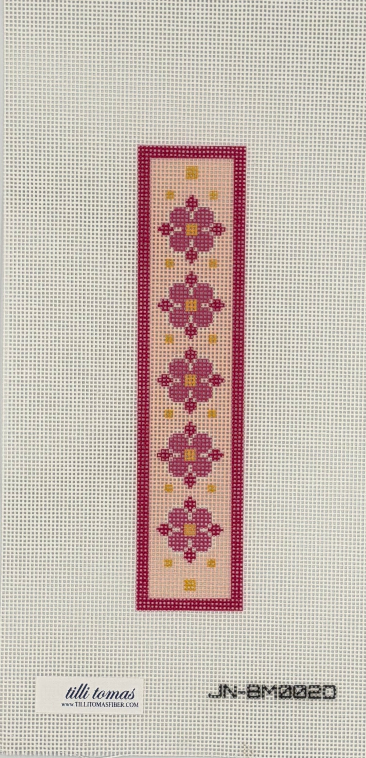 Bookmark Canvas - Pink Floral