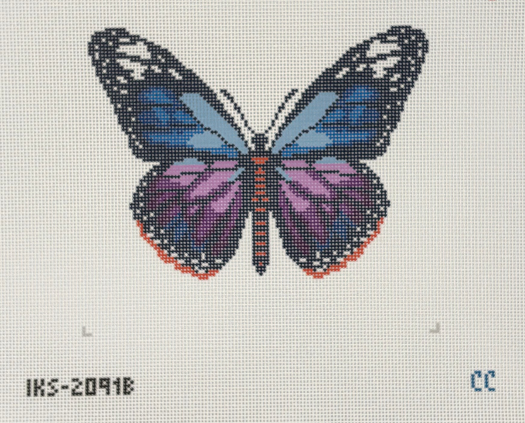 Large Monarch Butterfly - Purple Canvas