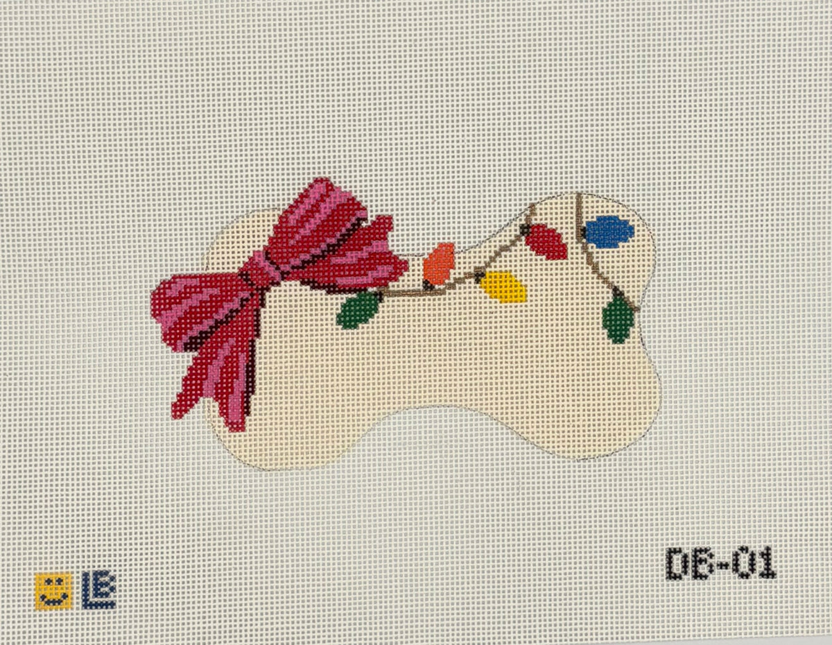 Dog Bone - Lights Canvas