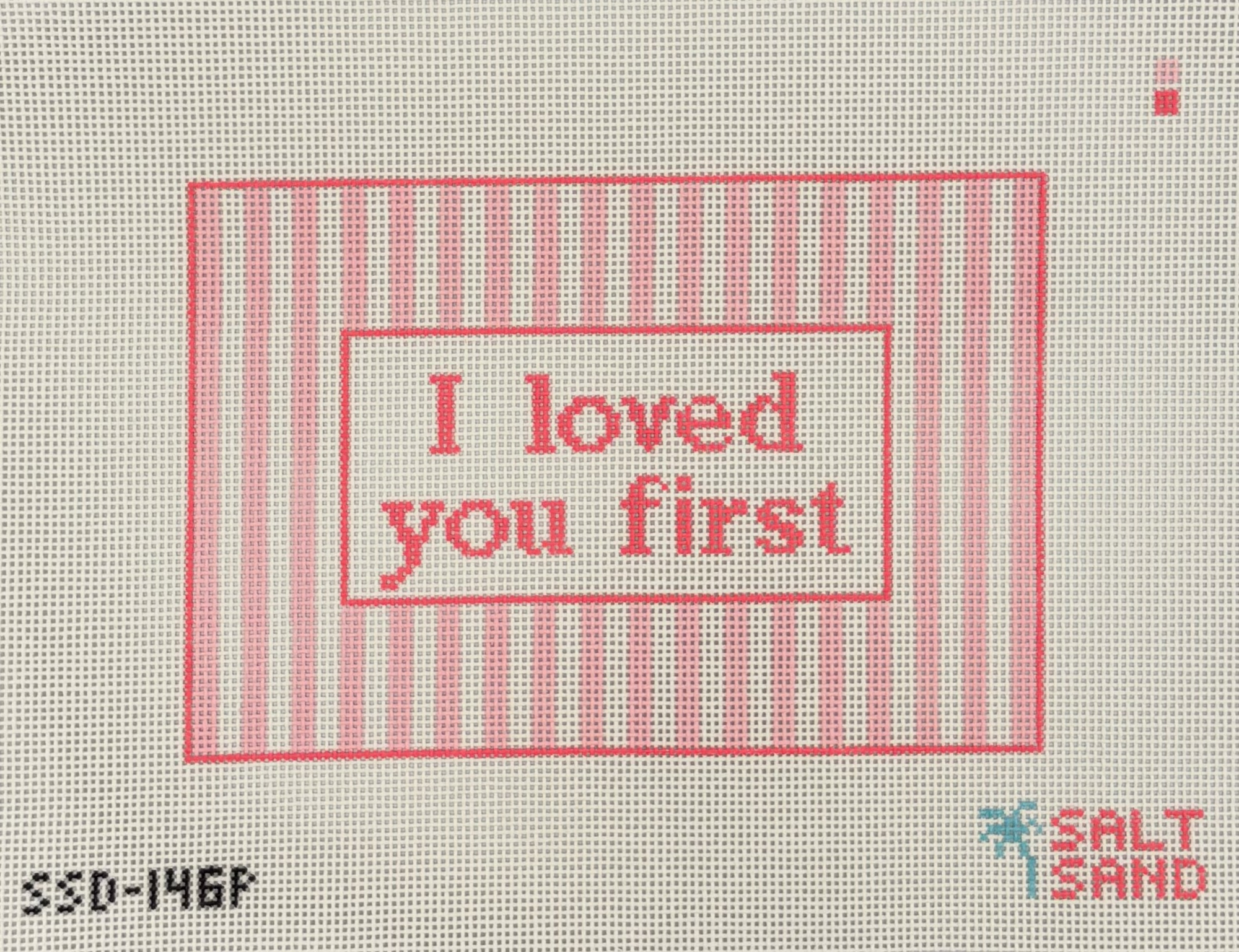 I Loved You First Pink Canvas