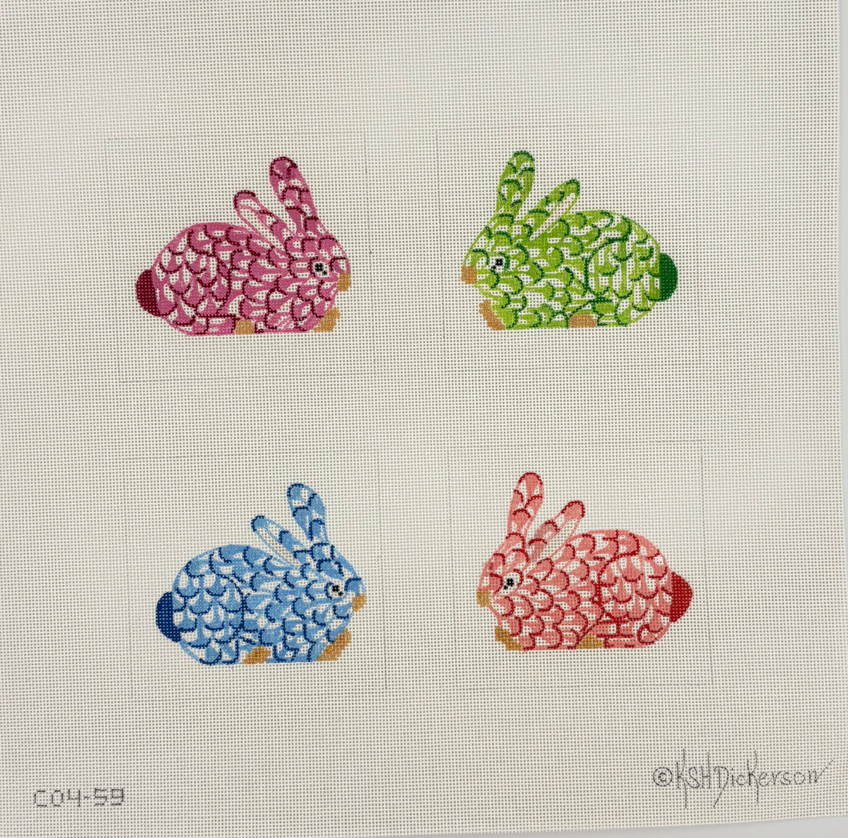 Coasters - Fishnet Bunnies Canvas