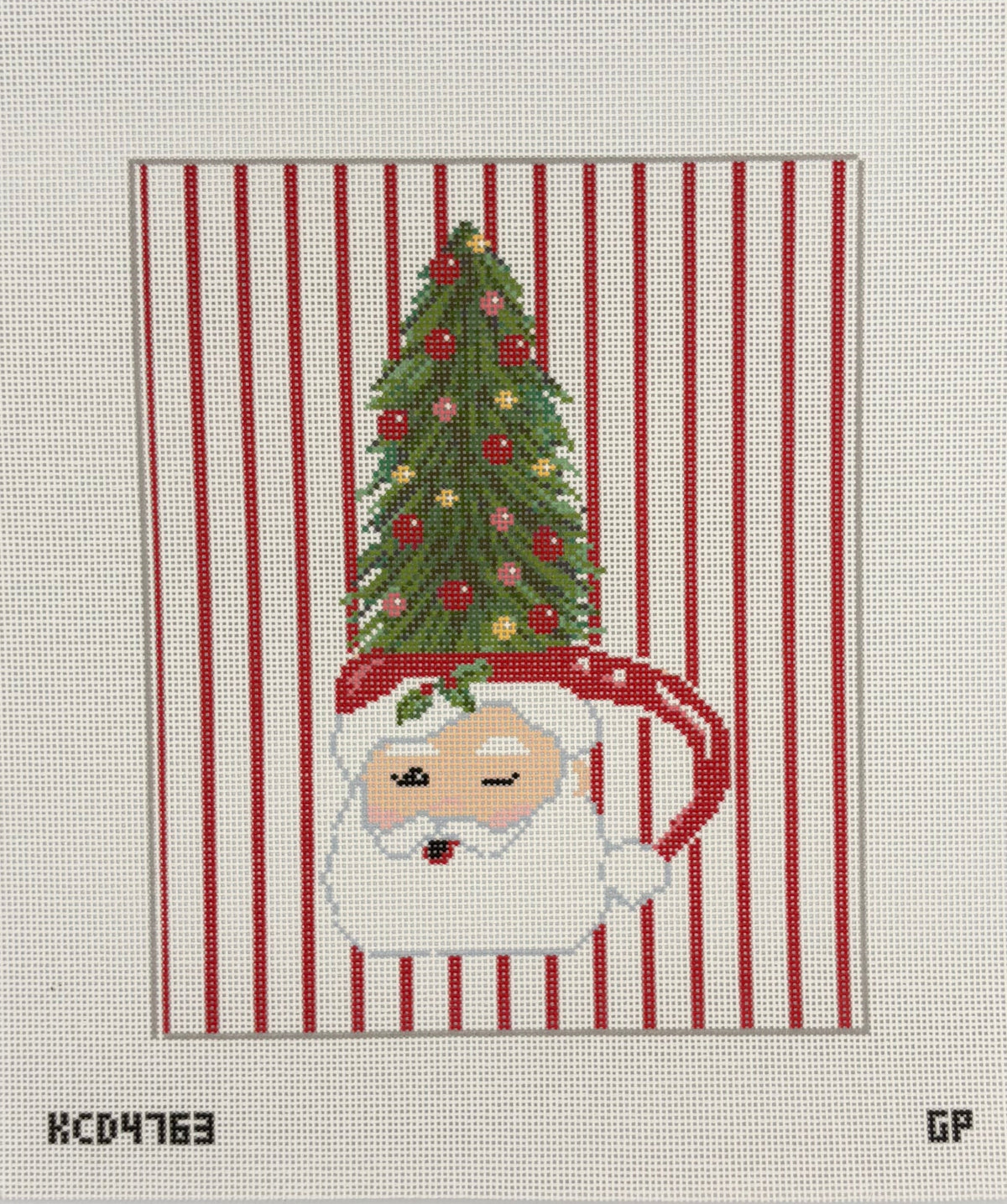 Giant Santa Mug with Tree Printed Canvas