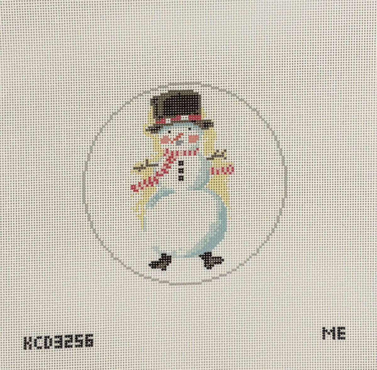 Snowman Ornament Printed Canvas