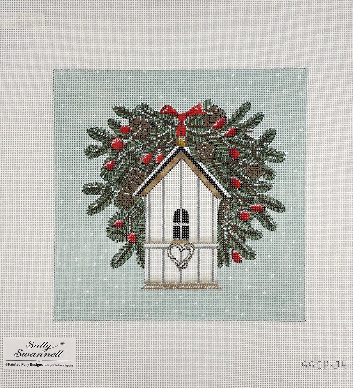 Christmas Birdhouse Canvas