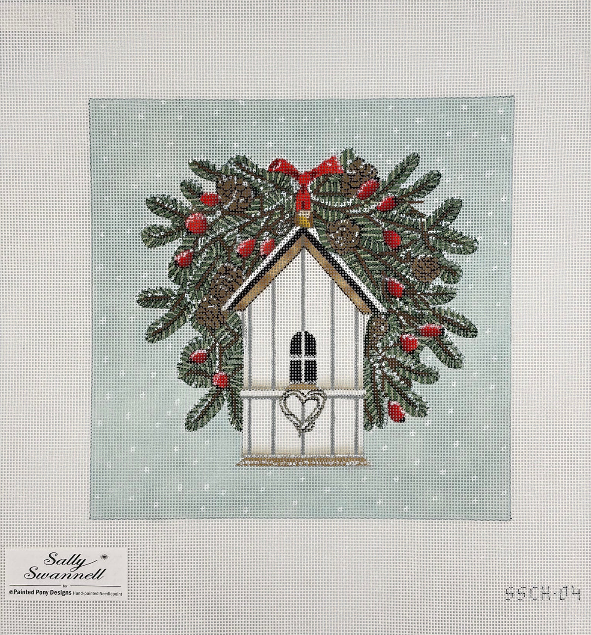 Christmas Birdhouse Canvas