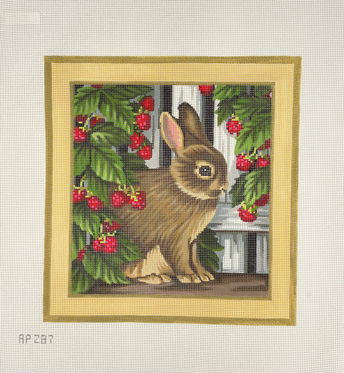 Bunny in Raspberry Busches Canvas