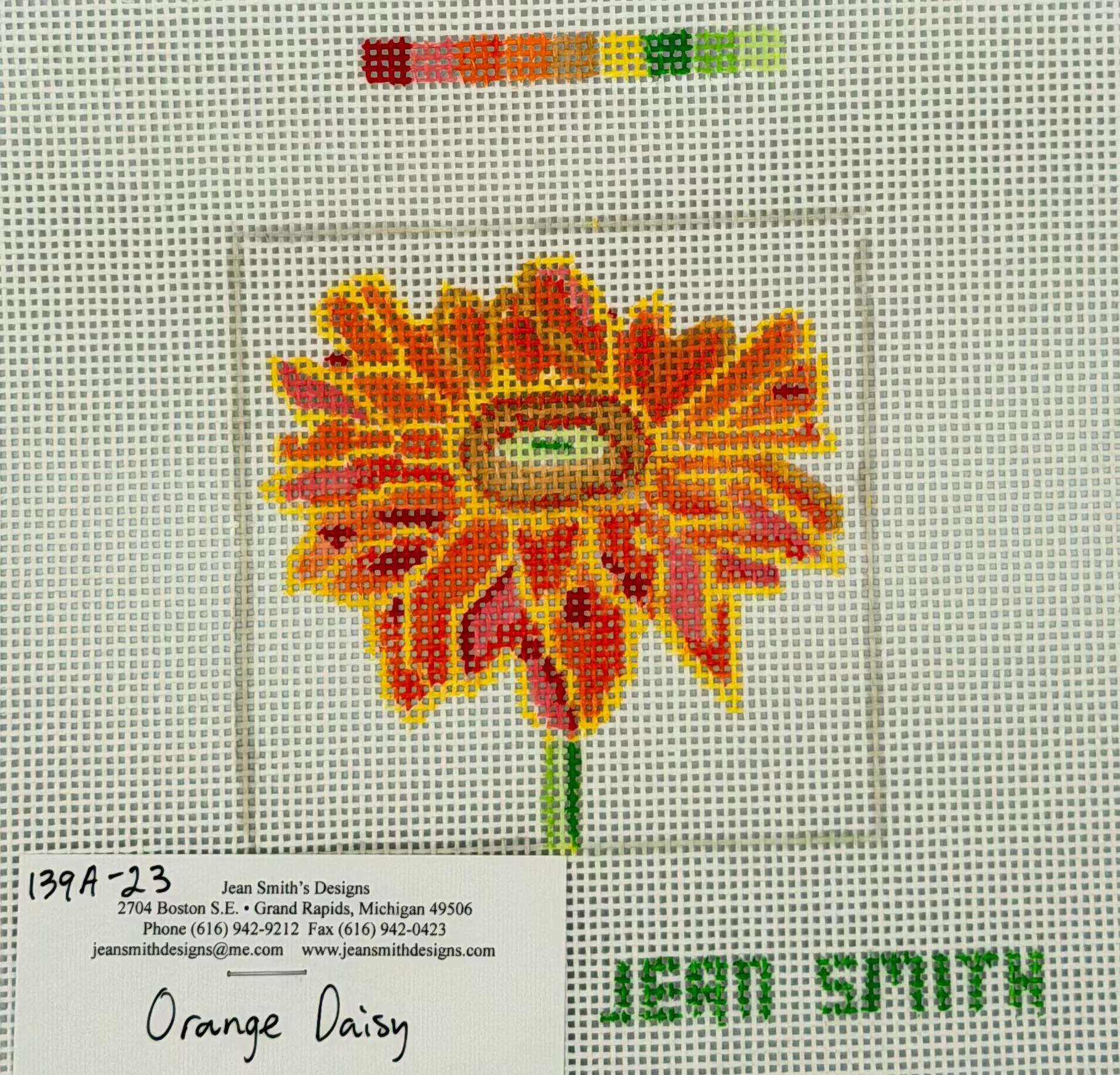 Orange Daisy Canvas